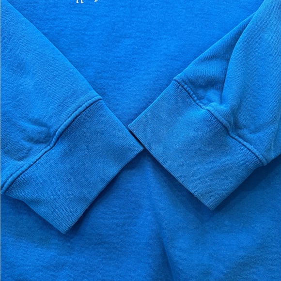 Sporty & Rich SRHWC Blue Cotton Crewneck Oversized Cozy Sweatshirt XL - Picture 5 of 8